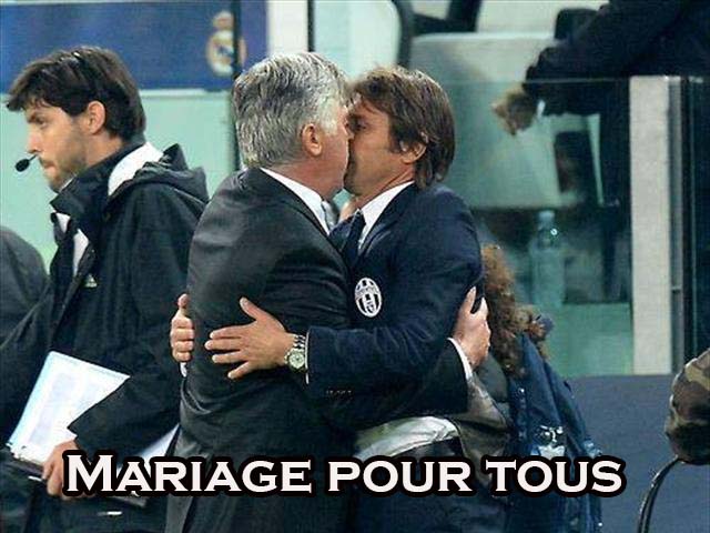 Humour Conte Et Ancelotti Auraient Voté Pour Le Mariage