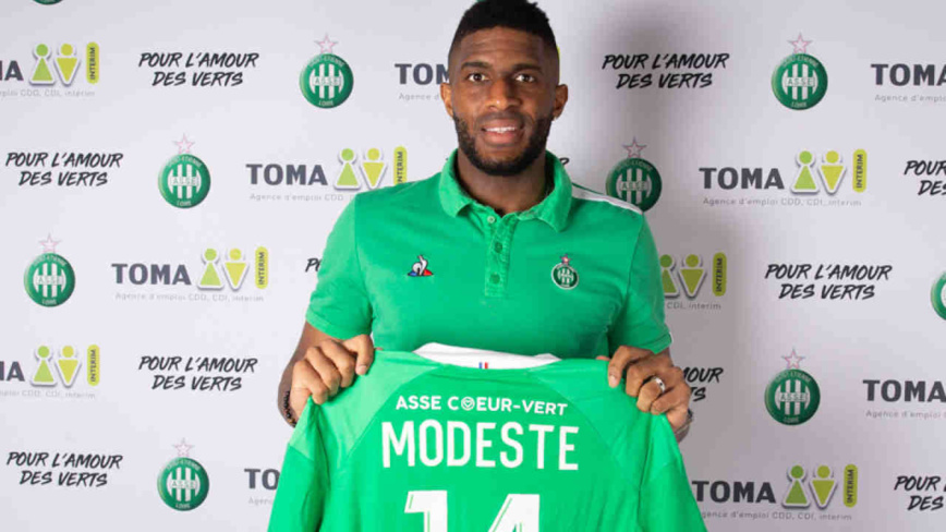 Anthony Modeste, attaquant du FC Cologne prêté à l'AS Saint-Etienne