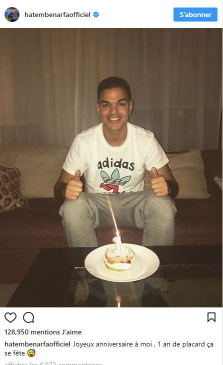 PSG : Hatem Ben Arfa fête son année sans jouer PSG : Hatem Ben Arfa fête son année sans jouer