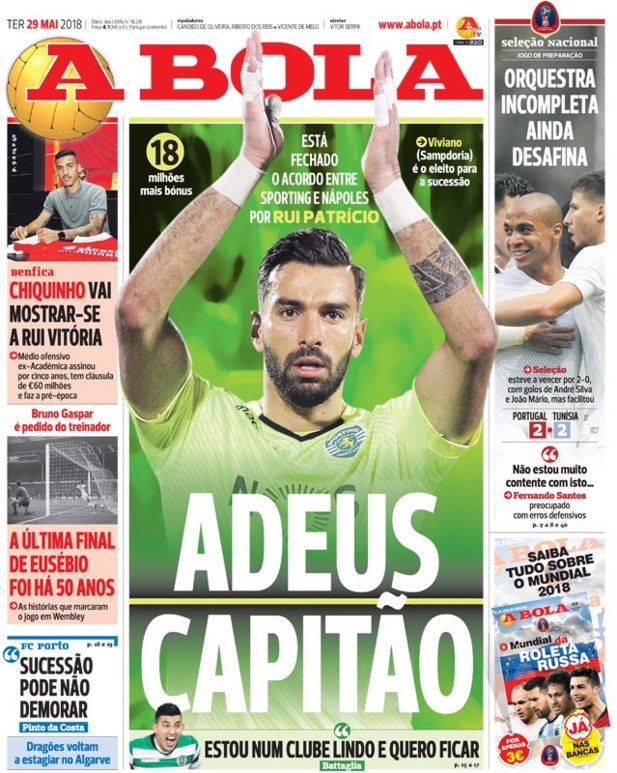 Mercato Sporting CP : Rui Patricio vers Naples Mercato Sporting CP : Rui Patricio vers Naples