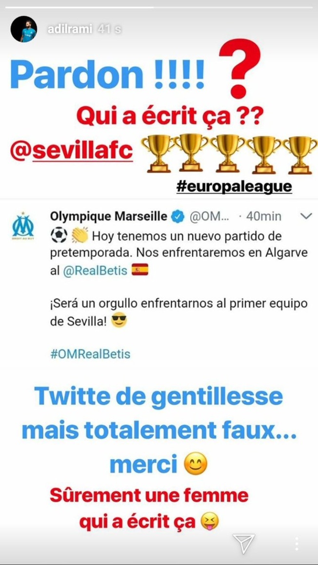OM : Adil Rami dérape sur les réseaux sociaux ! OM : Adil Rami dérape sur les réseaux sociaux !
