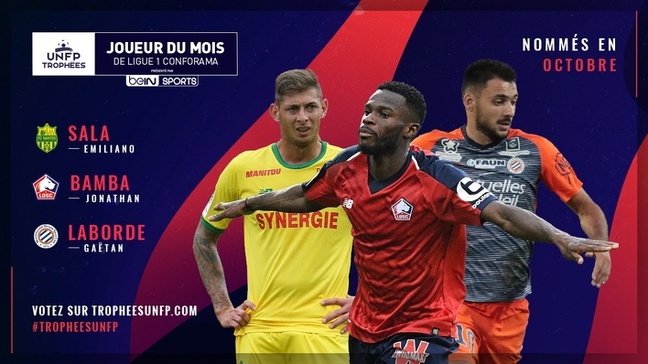 Les 3 joueurs nommés pour le Trophée UNFP du meilleur joueur du mois d’octobre