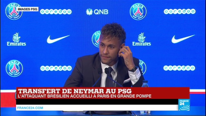 Neymar - Capture écran France24