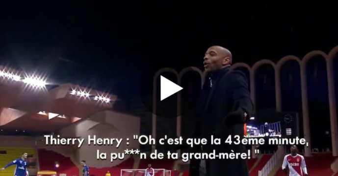 AS Monaco - Strasbourg : Thierry Henry insulte méchamment Kenny Lala