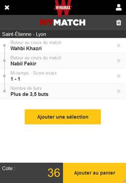 Winamax lance "MyMatch" pour créer son pari sur-mesure