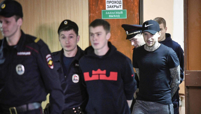 Prison ferme pour Aleksandr Kokorin et Pavel Mamaev - AFP