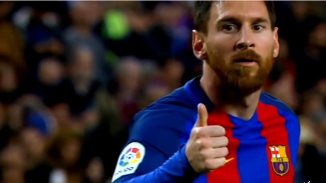 Barça - Real Madrid : Lionel Messi du FC Barcelone