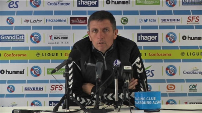 Thierry Laurey allume L'Equipe avant Strasbourg - Reims