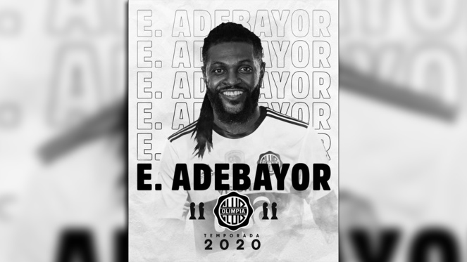 Emmanuel Adebayor - contrat déjà rompu avec Club Olimpia ?