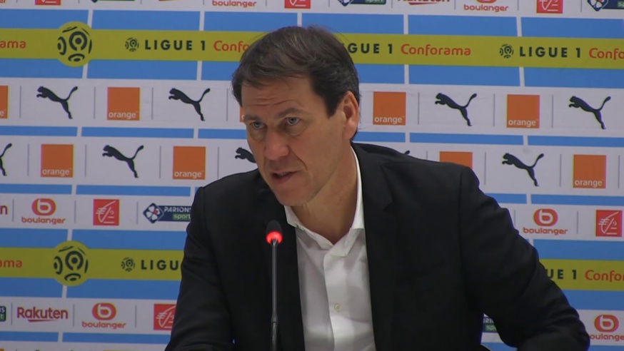 Rudi Garcia en conférence de presse avant Angers - Lyon