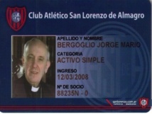 Le pape fan et socio de San Lorenzo Le pape fan et socio de San Lorenzo