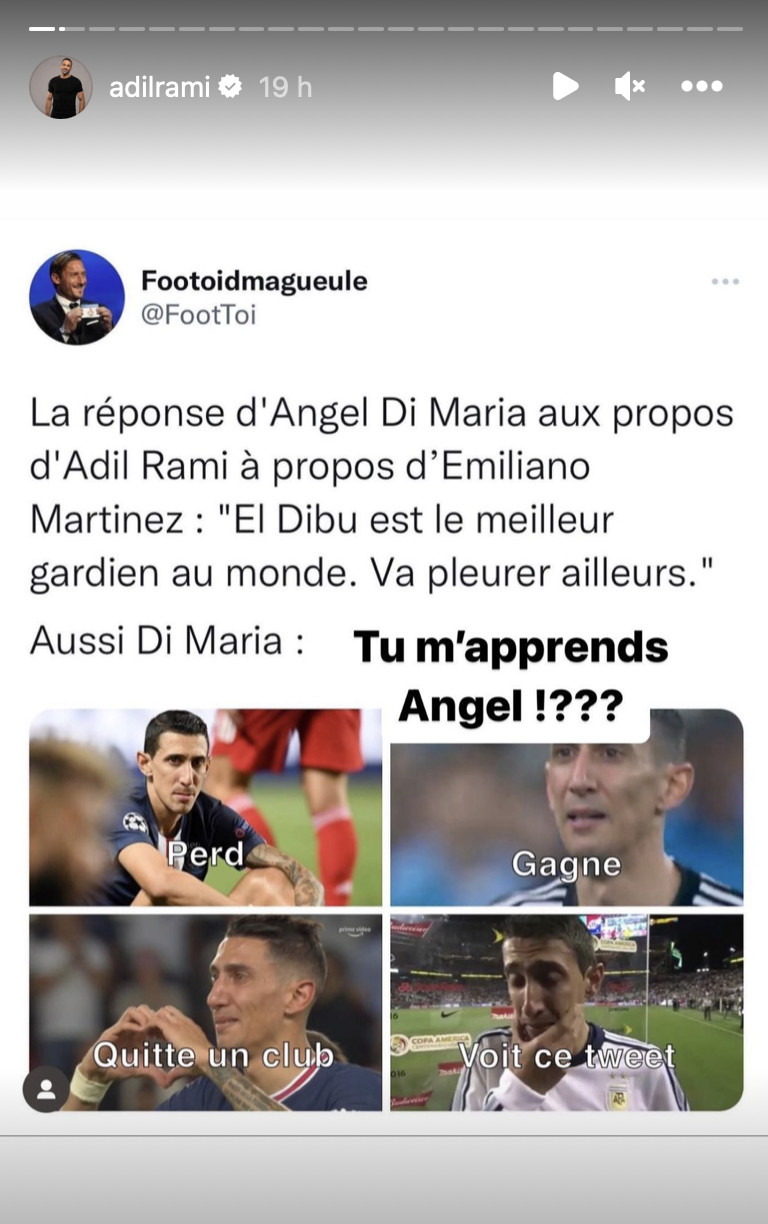 Adil Rami Vs Angel Di Maria : Ça clash !!