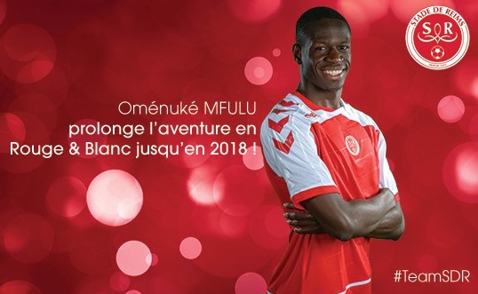 Stade de Reims : Oménuké Mfulu a prolongé son contrat jusqu'en 2018