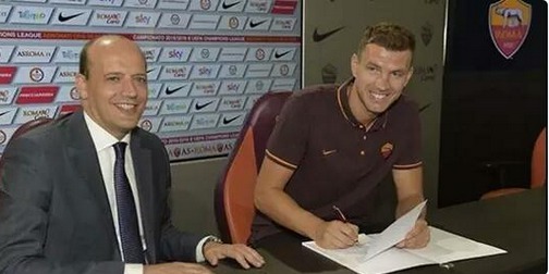 Officiel : Edin Dzeko prêté à l'AS Roma
