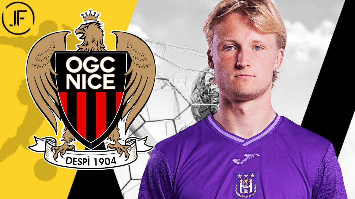 Kasper Dolberg (ex-OGC Nice) quitte Anderlecht, transfert à 10 millions !