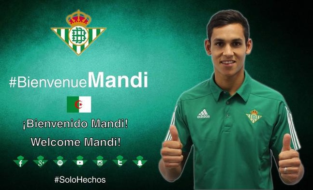 Officiel : Aïssa Mandi signe au Betis Séville pour 5 ans Officiel : Aïssa Mandi signe au Betis Séville pour 5 ans