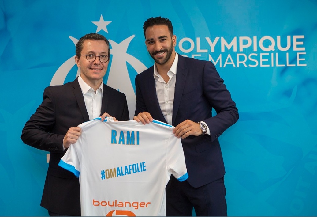 Adil Rami - Crédit : site officiel de l'Olympique de Marseille