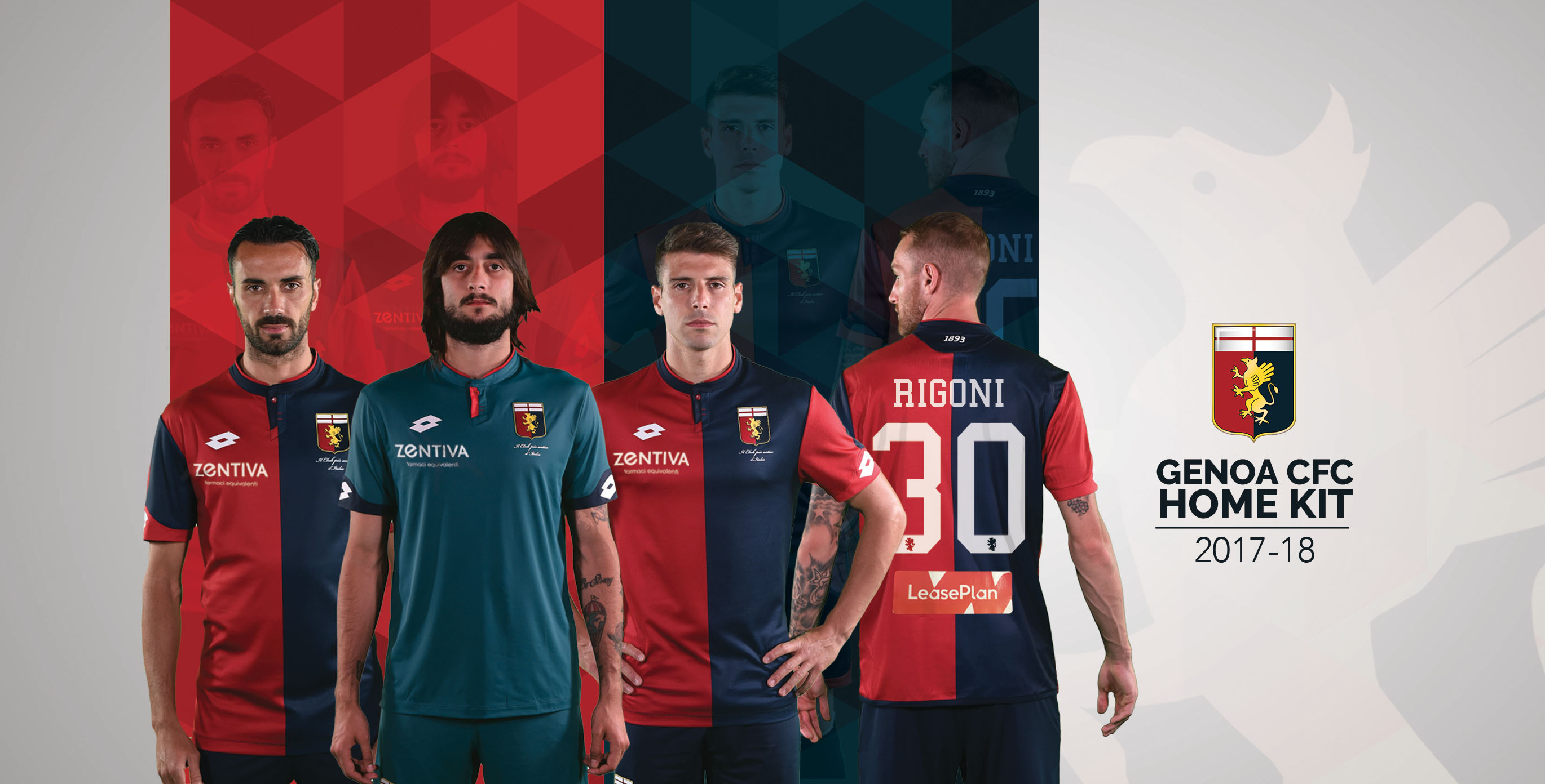 Nouveaux maillots Genoa CFC 2017-18