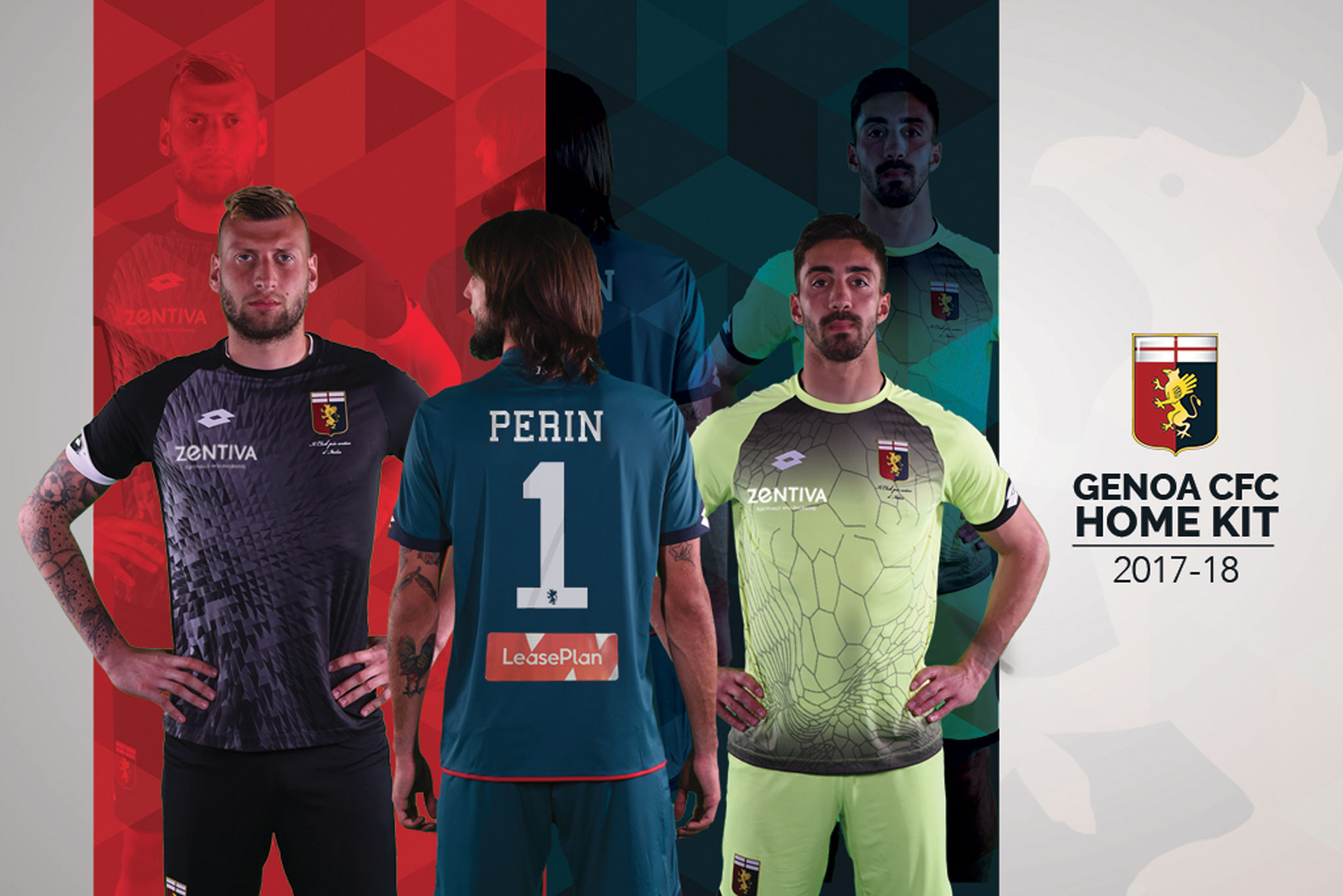 Nouveaux maillots Genoa CFC 2017-18