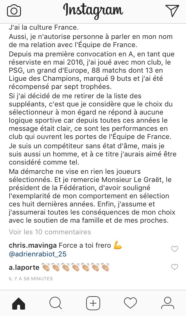EdF : Aymeric Laporte soutient Adrien Rabiot