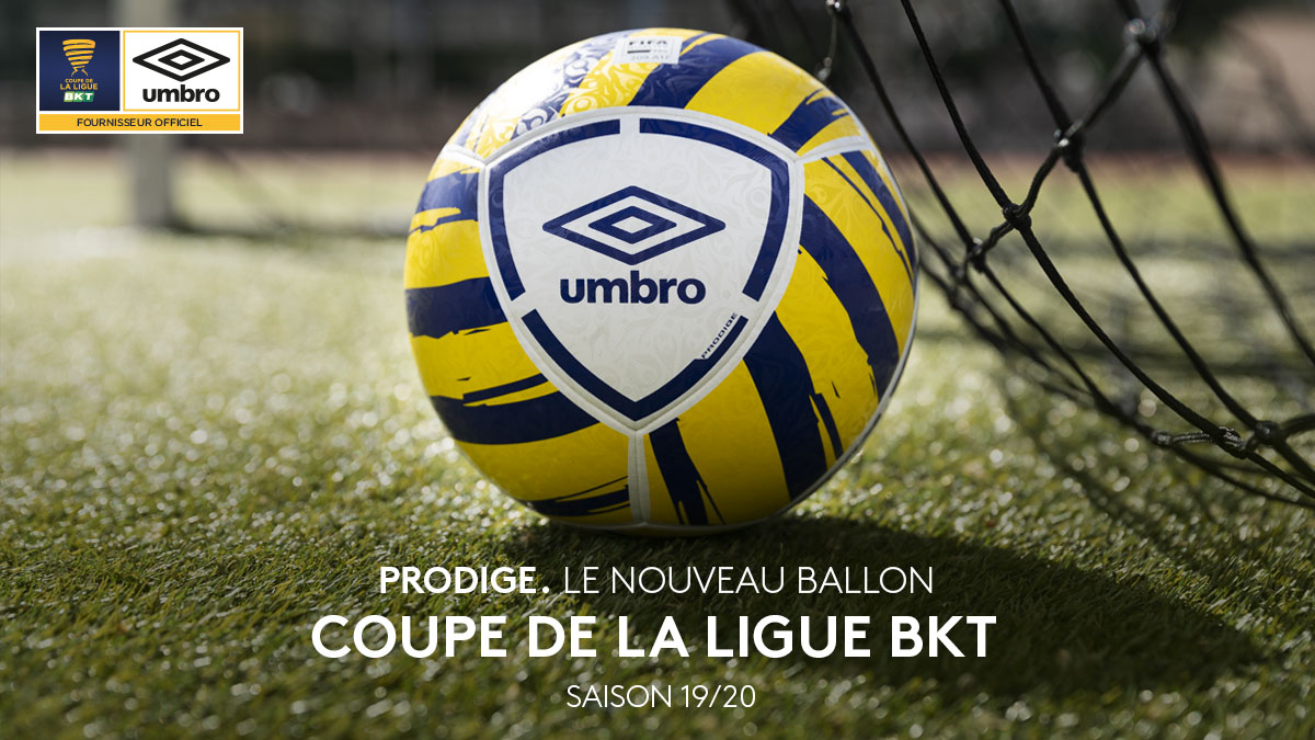 Umbro présente le nouveau ballon de la Coupe de la Ligue BKT - Saison 2019-2020