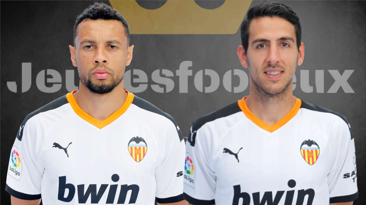 Coquelin et Parejo avec le maillot du FC Valence