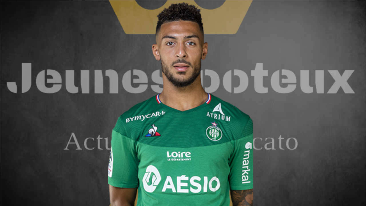 Denis Bouanga, ailier de l'AS Saint-Etienne