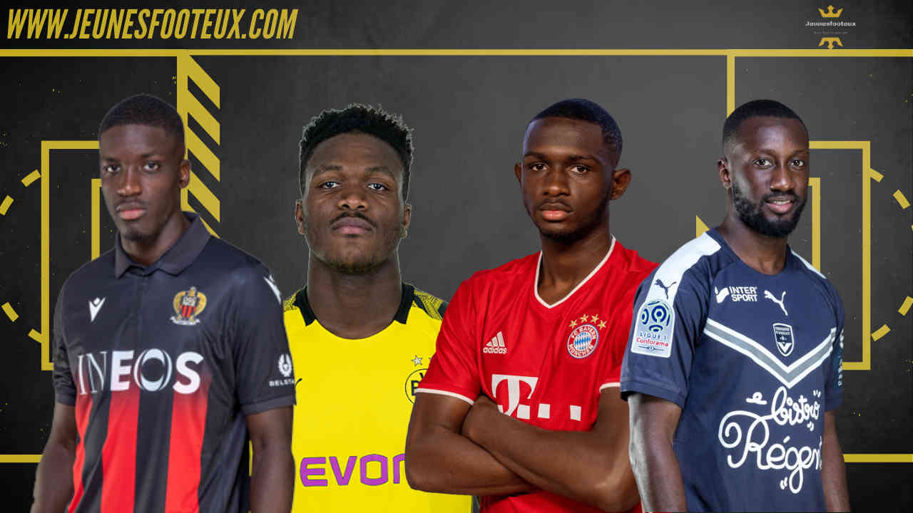 De gauche à droite : Stanley Nsoki, Dan-Axel Zagadou, Tanguy Kouassi, Youssouf Sabaly