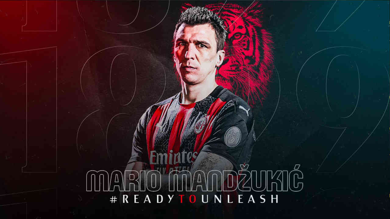 Mario Mandzukic a paraphé un contrat de 6 mois avec une année en option au Milan AC / Photo : Milan AC