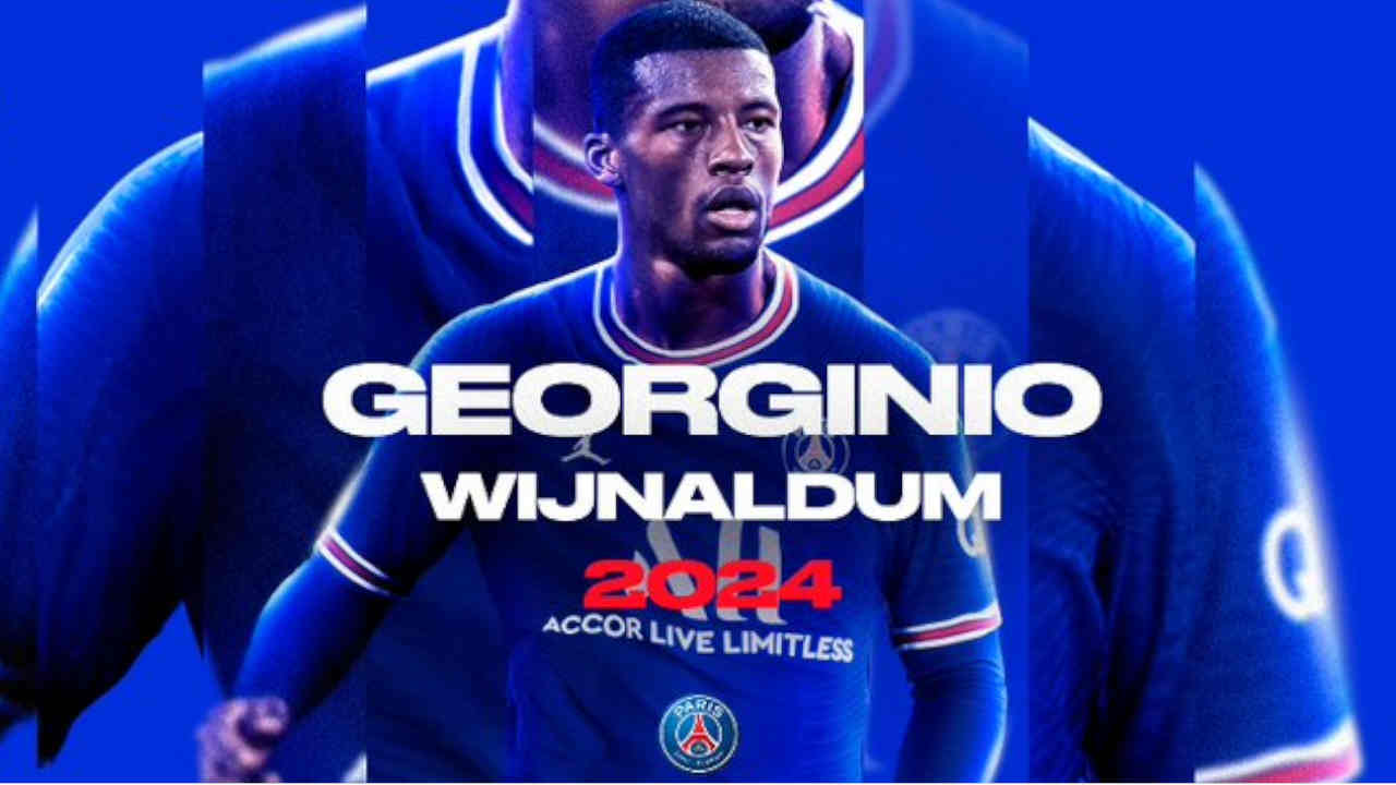 Ligue 1 / PSG - Mercato : Wijnaldum signe au Paris SG, c'est officiel