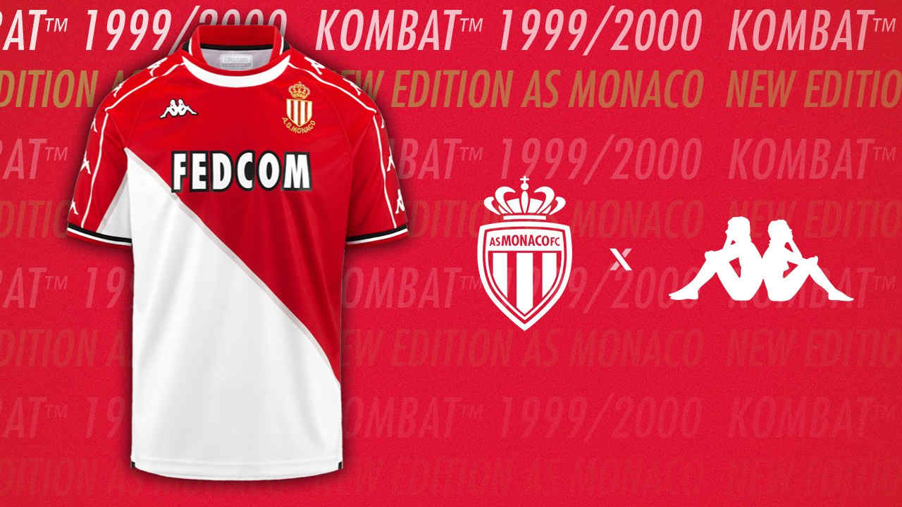 Retour dans le passé avec le nouveau maillot de l'AS Monaco Retour dans le passé avec le nouveau maillot de l'AS Monaco