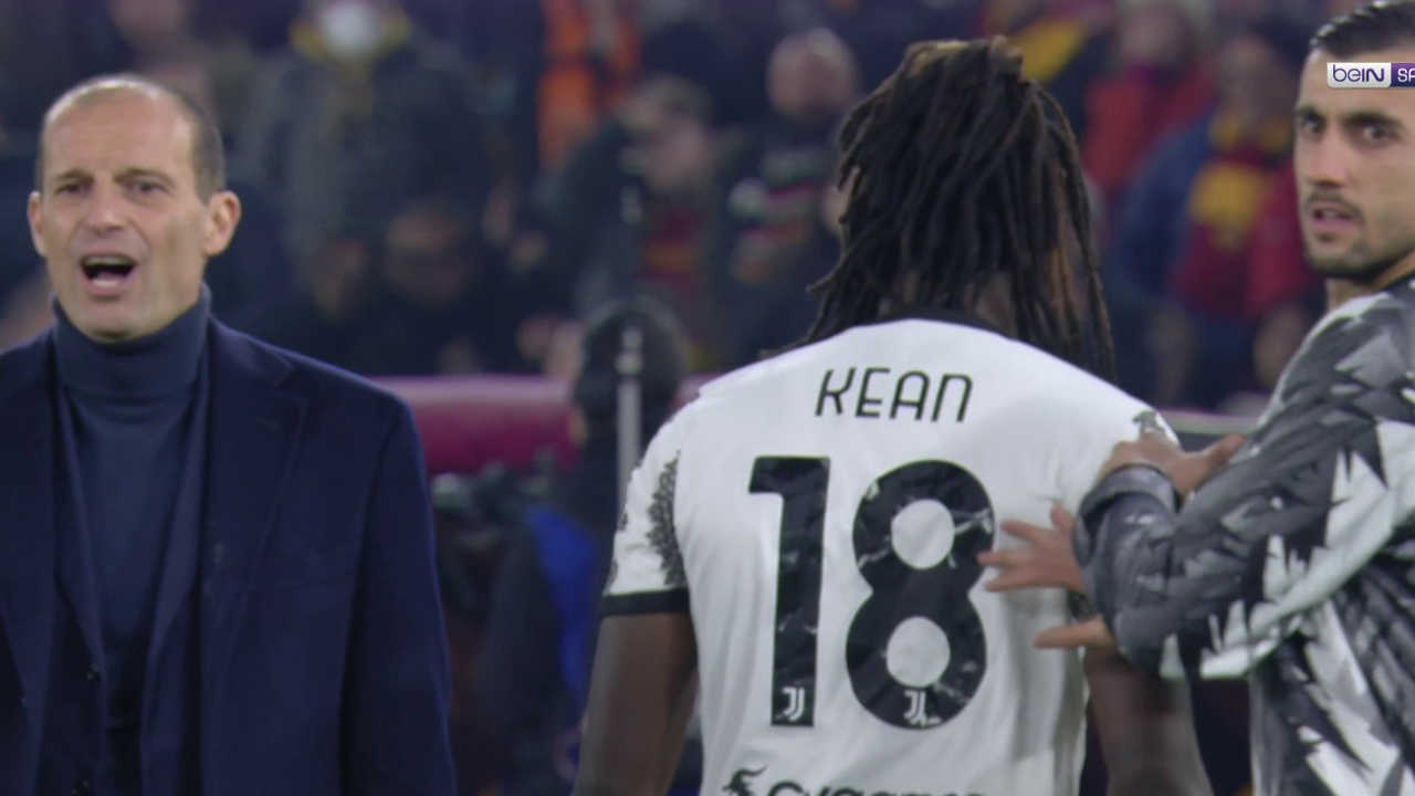 Moise Kean pète un câble lors de AS Rome - Juventus
