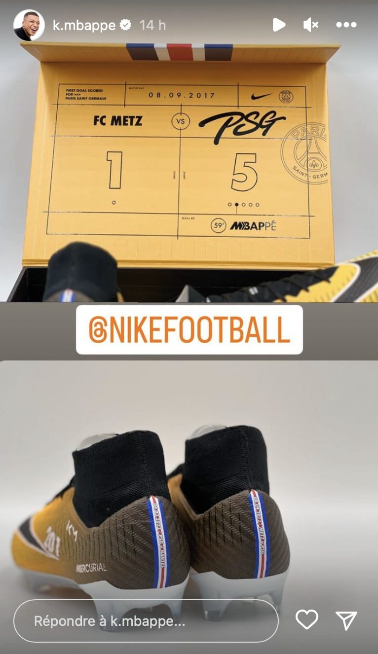 Nike rend hommage à Kylian Mbappé