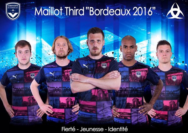 Bordeaux a dévoilé son maillot third saison 2016/2017