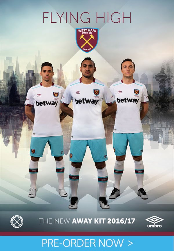 Maillot extérieur du West Ham saison 2016/2017