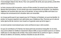 FC Nantes : Sergio Conceiçao sort enfin du silence !