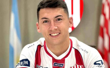 Mateo Del Blanco dans l'avion, direction Strasbourg
