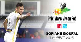 Sofiane Boufal a remporté le Prix Marc-Vivien Foé
