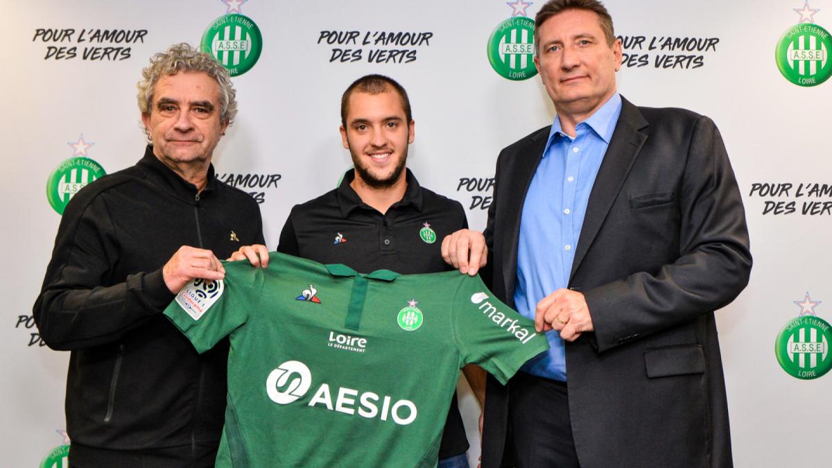 Valentin Vada prêté à l'ASSE - Crédit : Site officiel de l'AS Saint-Etienne