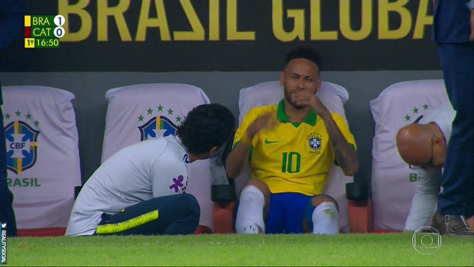 Rupture du ligament de la cheville - Neymar forfait pour la Copa America