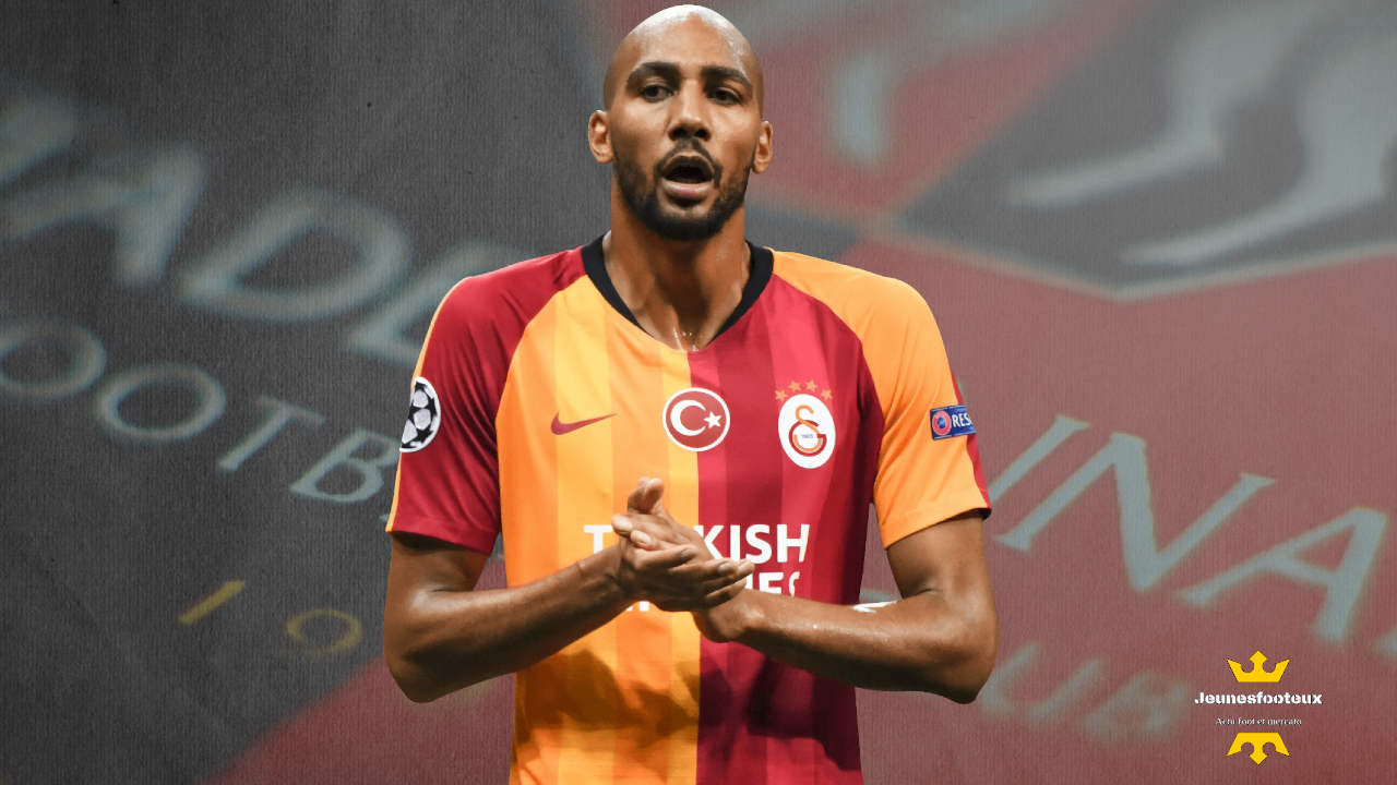 Steven Nzonzi : milieu de terrain international français prêté par l' AS Rome à Galatasaray