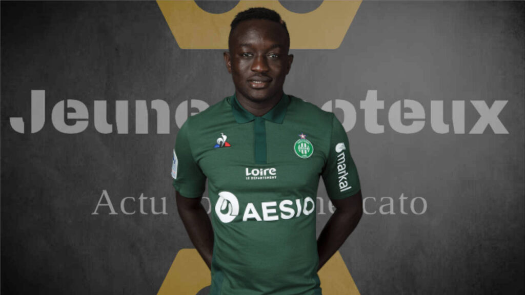 Assane Dioussé, milieu de terrain de l'AS Saint-Etienne