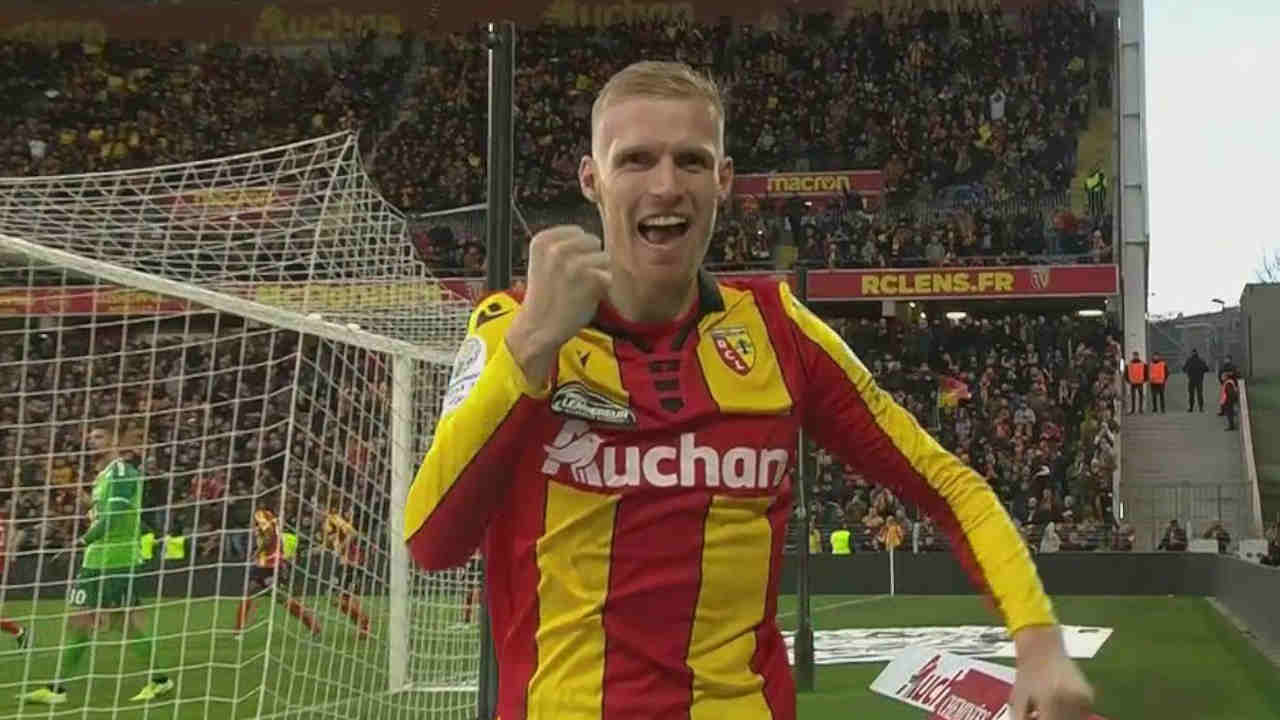 Gaëtan Robail, attaquant du RC Lens