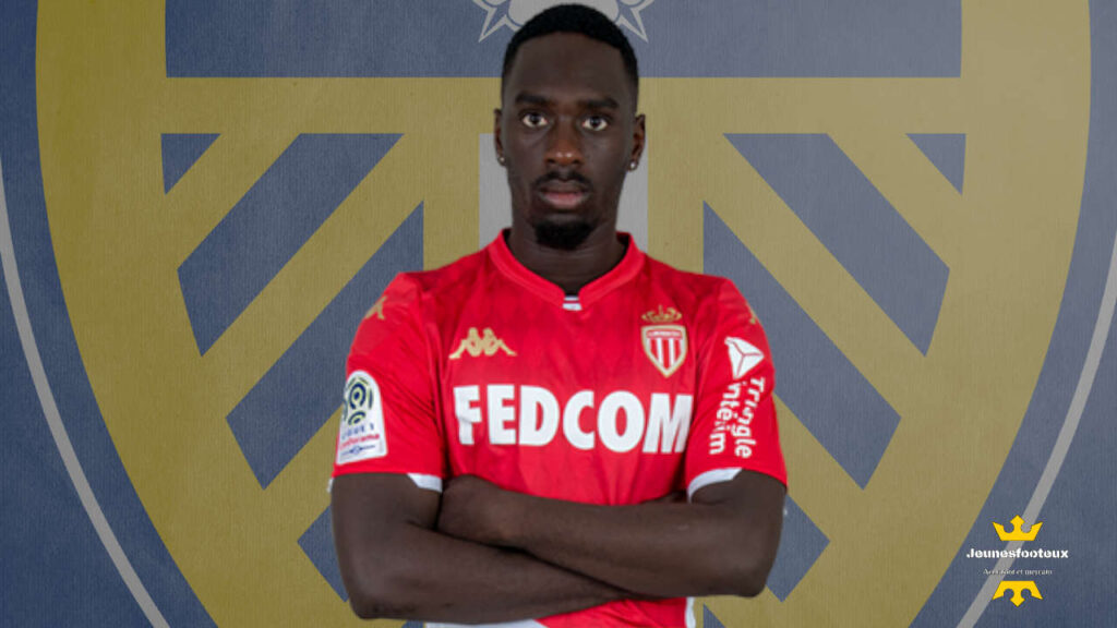 Jean-Kevin Augustin avec le maillot de l'AS Monaco